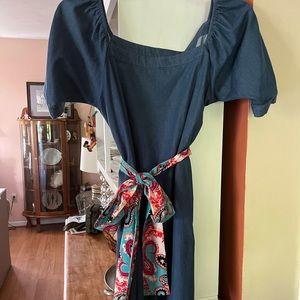 Tracy Negoshian denim dress. Size medium